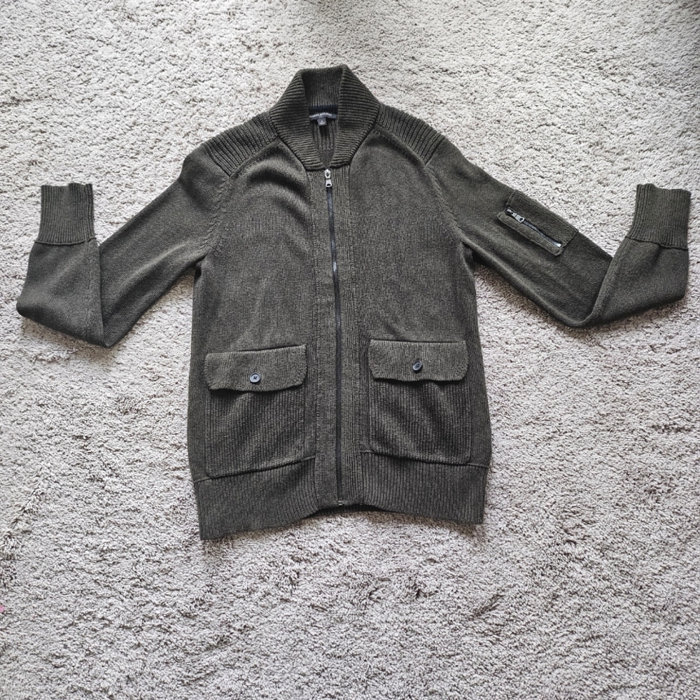 Zip-Up Cardigan with Pockets